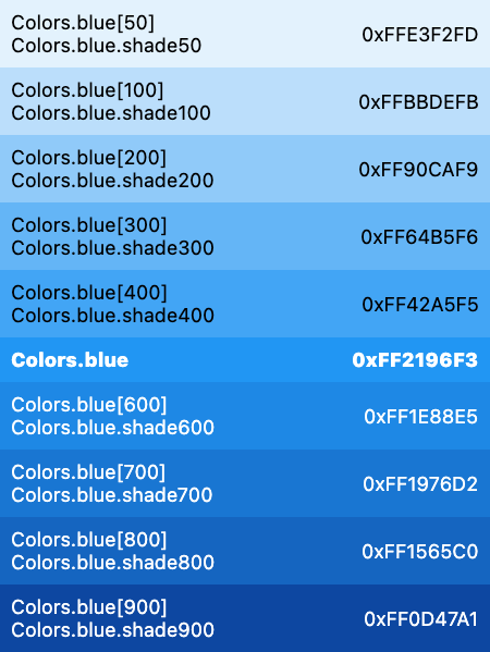 Generate Flutter Colors from Hex Code